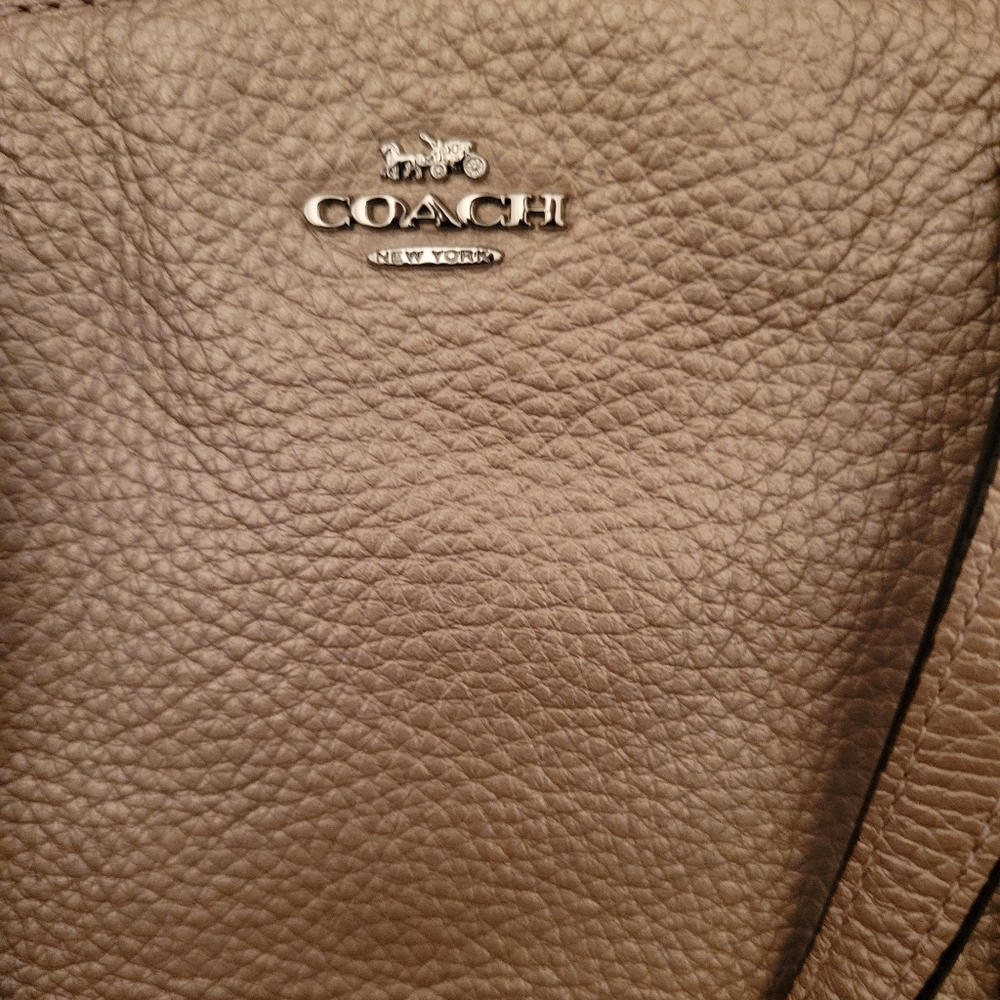 Coach Mini Kelsey In Metalic Gold Pebbled Leather - Picture 6 of 10